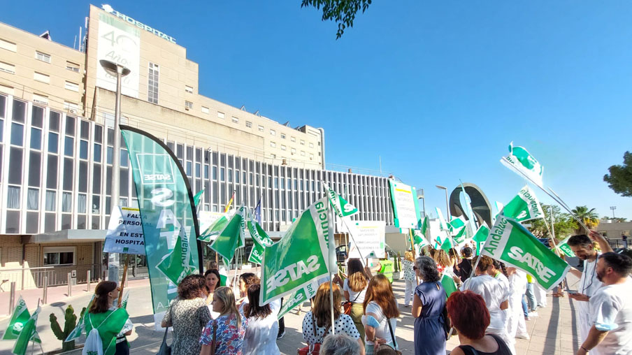 protesta en hospital Valme